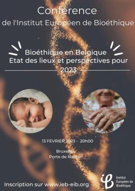 Bioéthique en Belgique : la conférence de l'IEB se tiendra ce 13 février